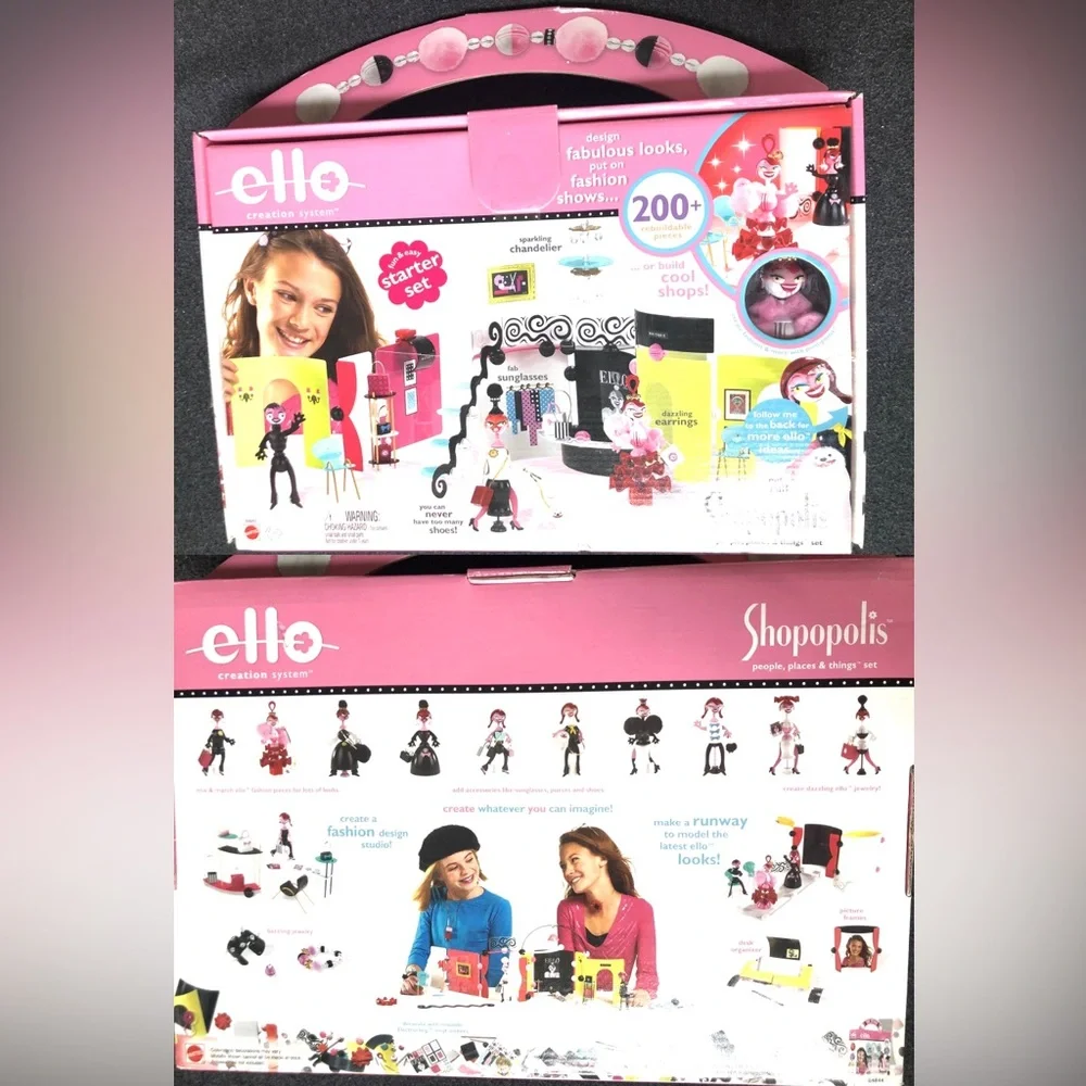 Ello Creation System Fun & Easy Shopopolis Starter 200+ Rebuildable Pieces Toy